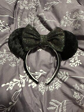 Black Velvet Mickey Mouse Ears
